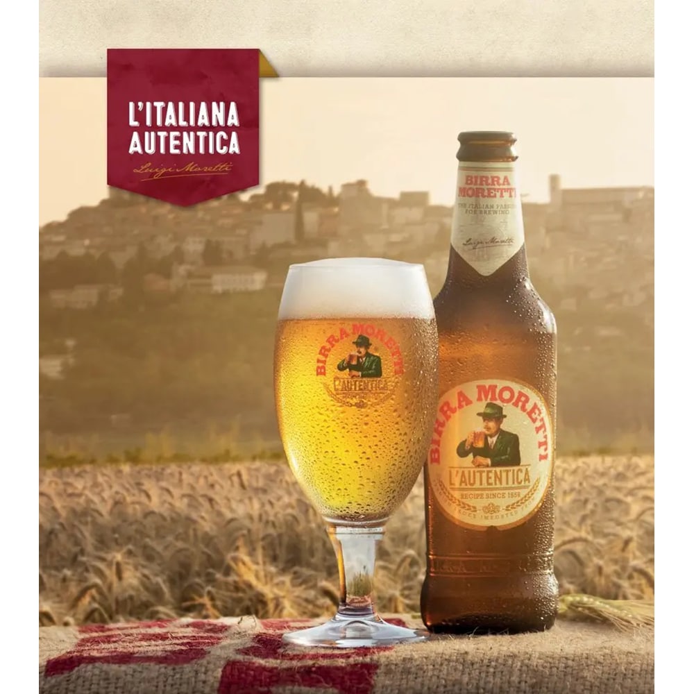 Bere blonda Birra Moretti bax 0.33L x 24 sticle