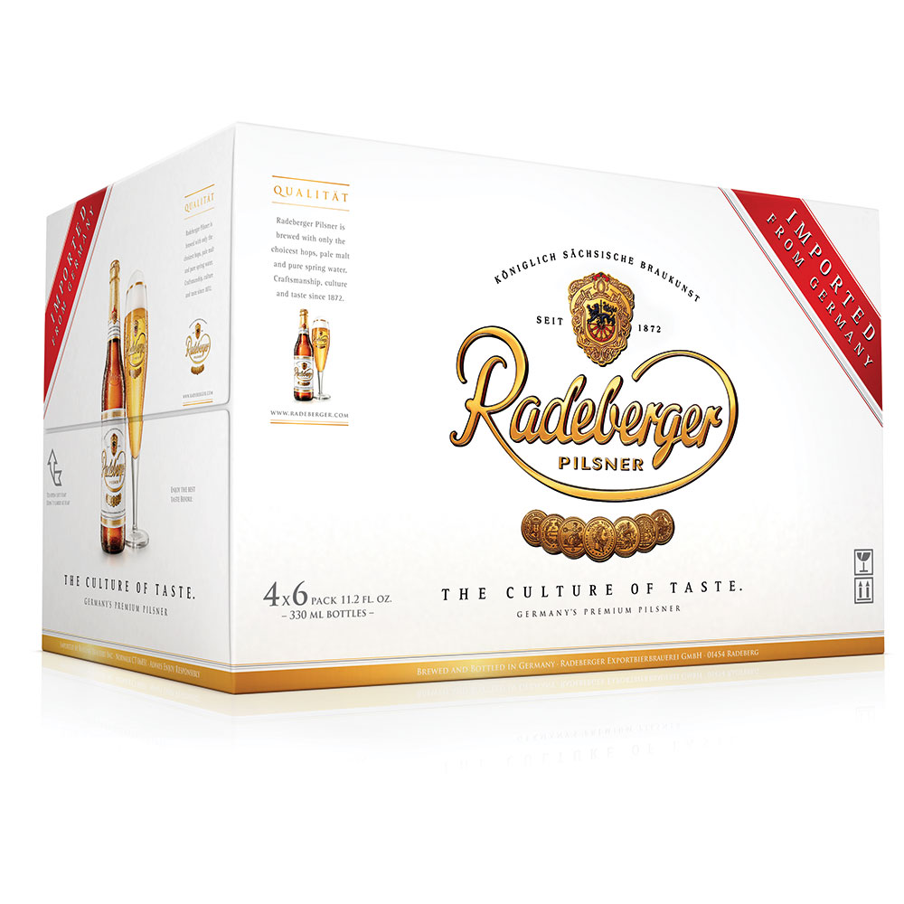Bere blonda Radeberger Pilsner bax 0.33L x 24 sticle