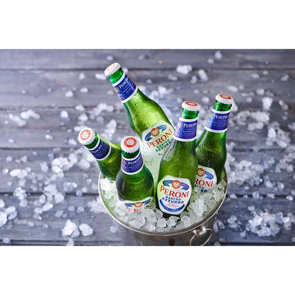 Bere blonda Peroni Nastro Azzurro Import Italia bax  0.33L x 24 sticle