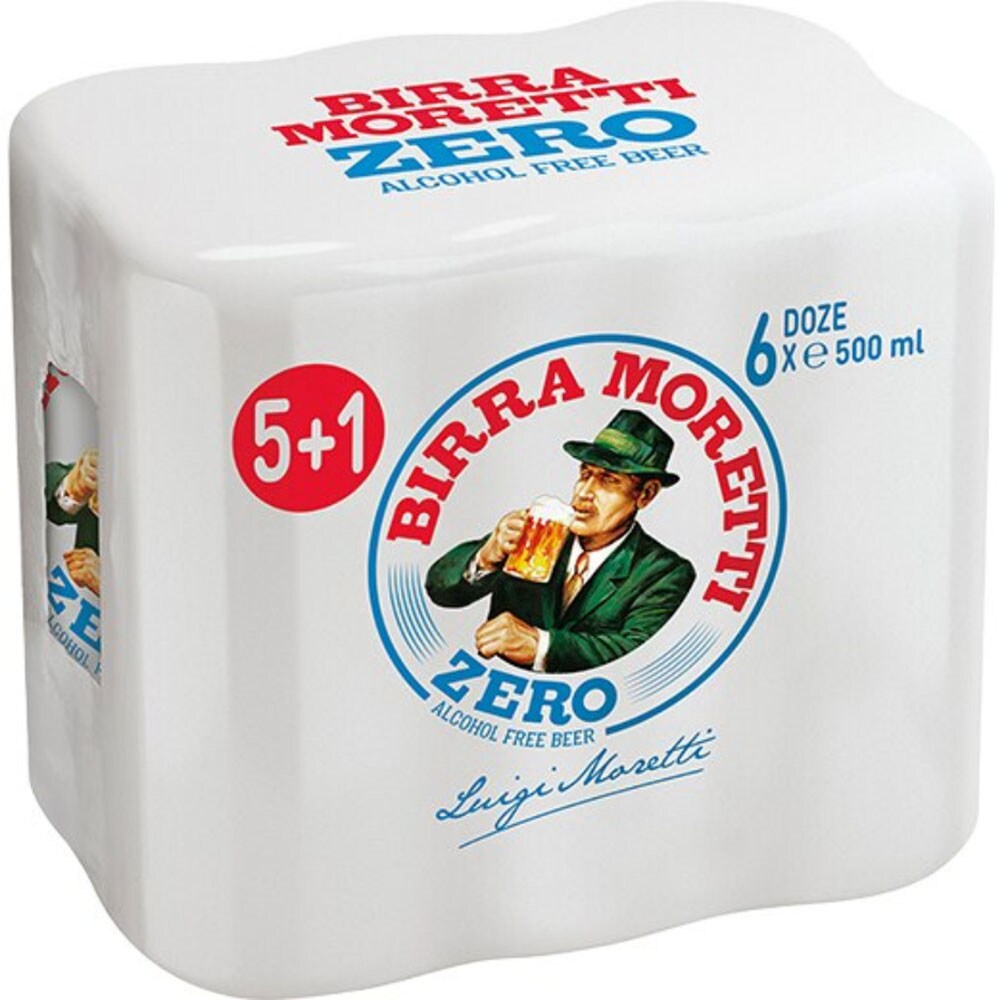 Bere blonda fara alcool Birra Moretti bax 0.5L x 6 doze