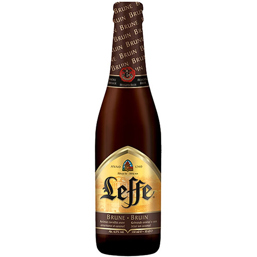 Bere bruna Leffe bax 0.33L x 6 sticle
