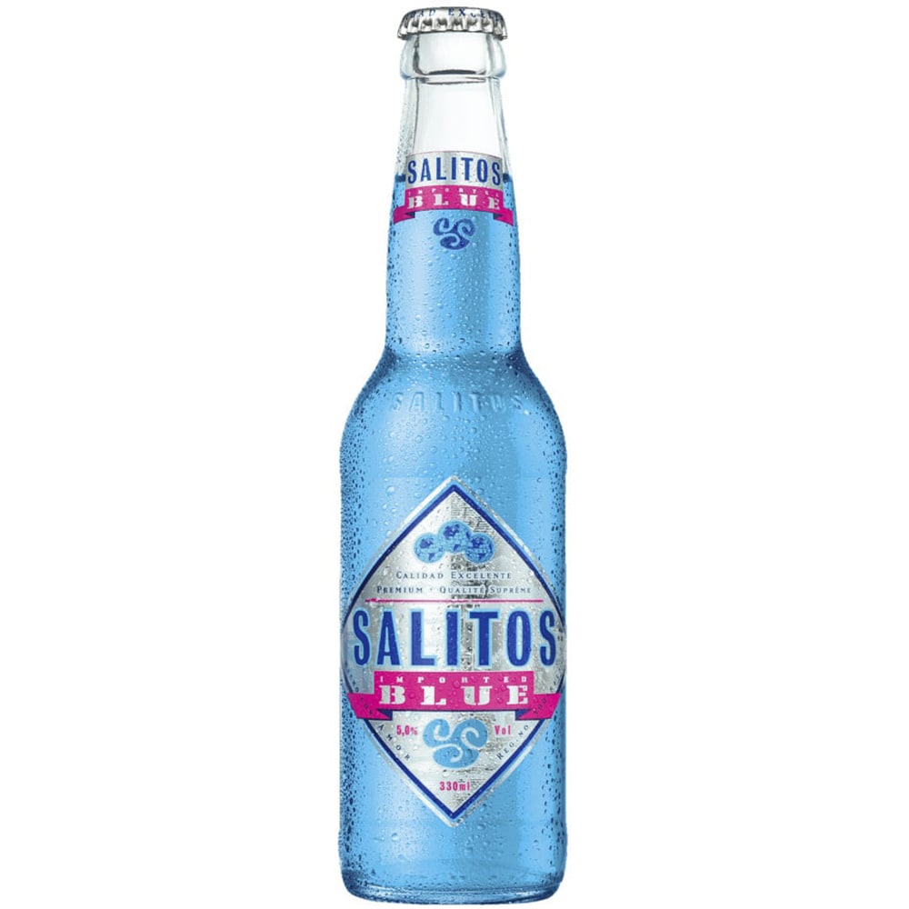 Bere cu arome Salitos Blue bax 0.33L x 6 sticle