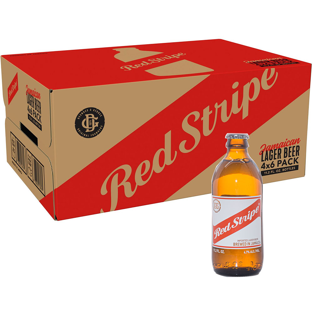 Bere blonda Red Stripe bax 0.33L x 24 sticle 