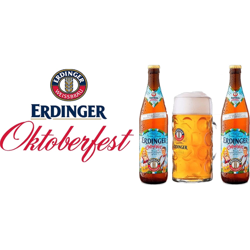 Bere alba Erdinger Oktoberfest Editie Limitata bax 0.5L x 12 sticle