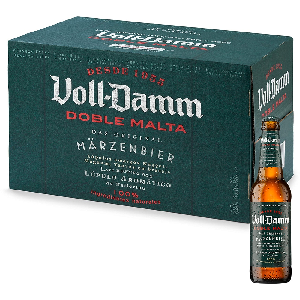 Bere blonda Voll-Damm bax 0.33L x 24 sticle