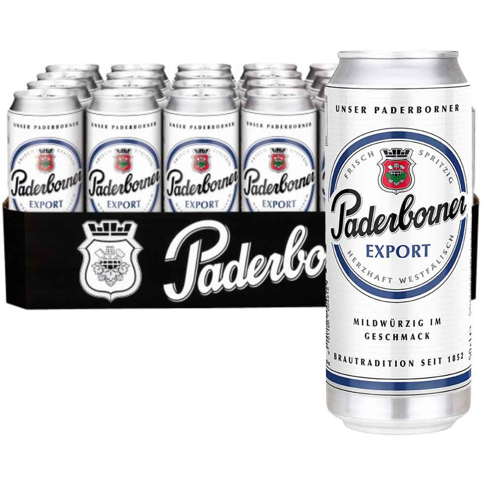 Bere blonda Paderborner Export bax 0.5L x 24 doze