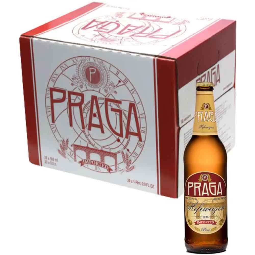 Bere alba Praga Hefeweizen bax 0.5L x 20 sticle