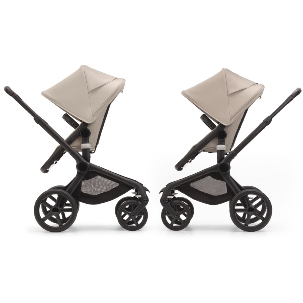 Carucior 2in1 BUGABOO Fox 5 BG100051060, 5 puncte, 0 luni+, bej-negru
