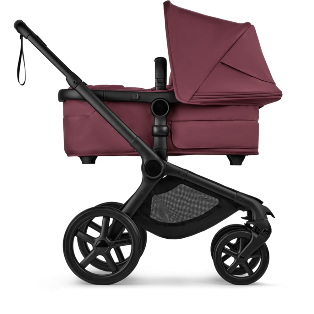 Carucior 2in1 BUGABOO Fox 5 Renew BG100051109, 5 puncte, 0 luni+, visiniu-negru