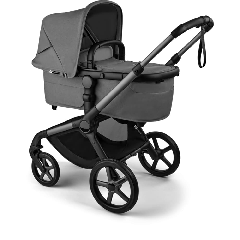 Carucior 2in1 BUGABOO Fox 5 Renew BG100051133, 5 puncte, 0 luni+, gri-negru