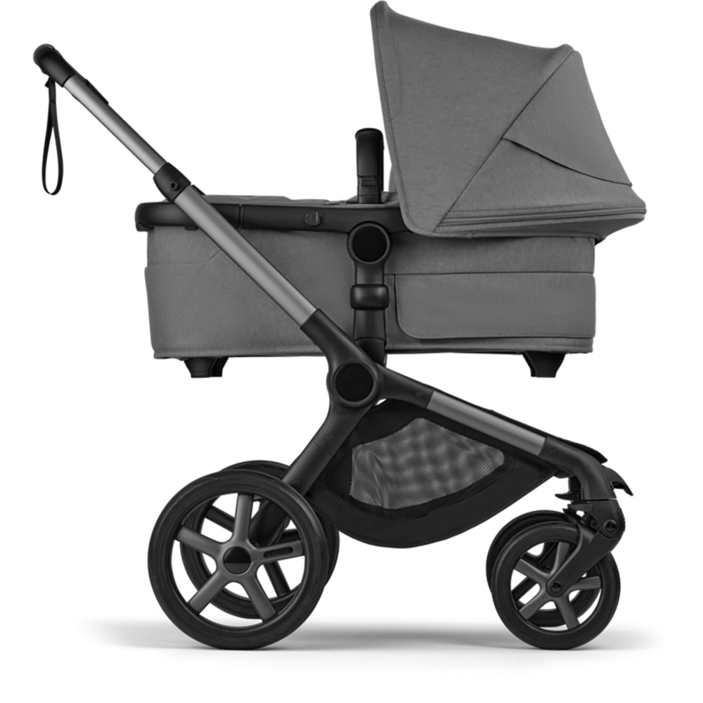 Carucior 2in1 BUGABOO Fox 5 Renew BG100051133, 5 puncte, 0 luni+, gri-negru