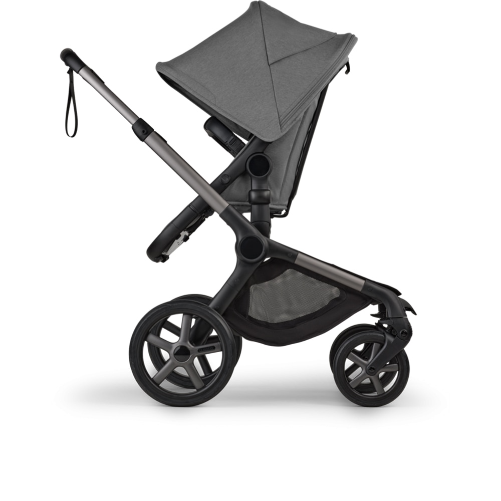 Carucior 2in1 BUGABOO Fox 5 Renew BG100051133, 5 puncte, 0 luni+, gri-negru