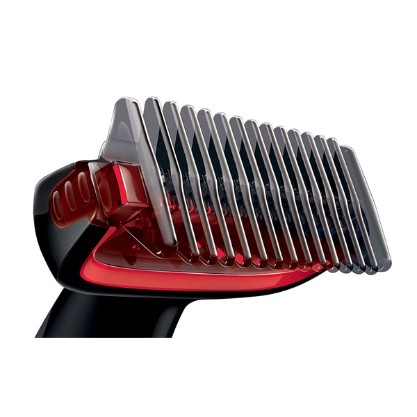 Aparat de tuns parul corporal PHILIPS BodyGroom series 1000 BG105/10, baterie, negru-rosu