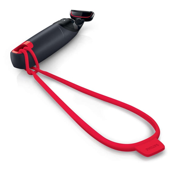 Aparat de tuns parul corporal PHILIPS BodyGroom series 1000 BG105/10, baterie, negru-rosu