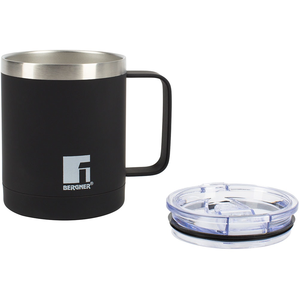 Cana termos BERGNER Coffee&Tea Lovers BG-37788-BK, 350ml, negru