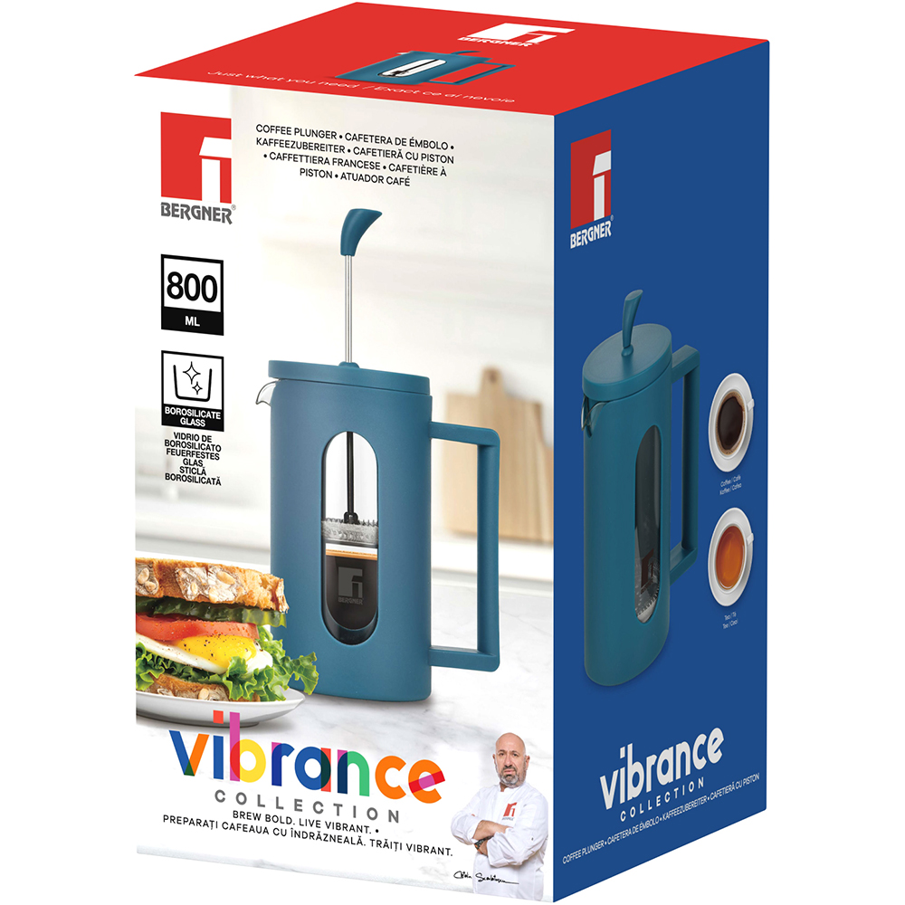 Infuzor BERGNER Vibrance BG-38382-BLD-RO, 800ml, turcoaz