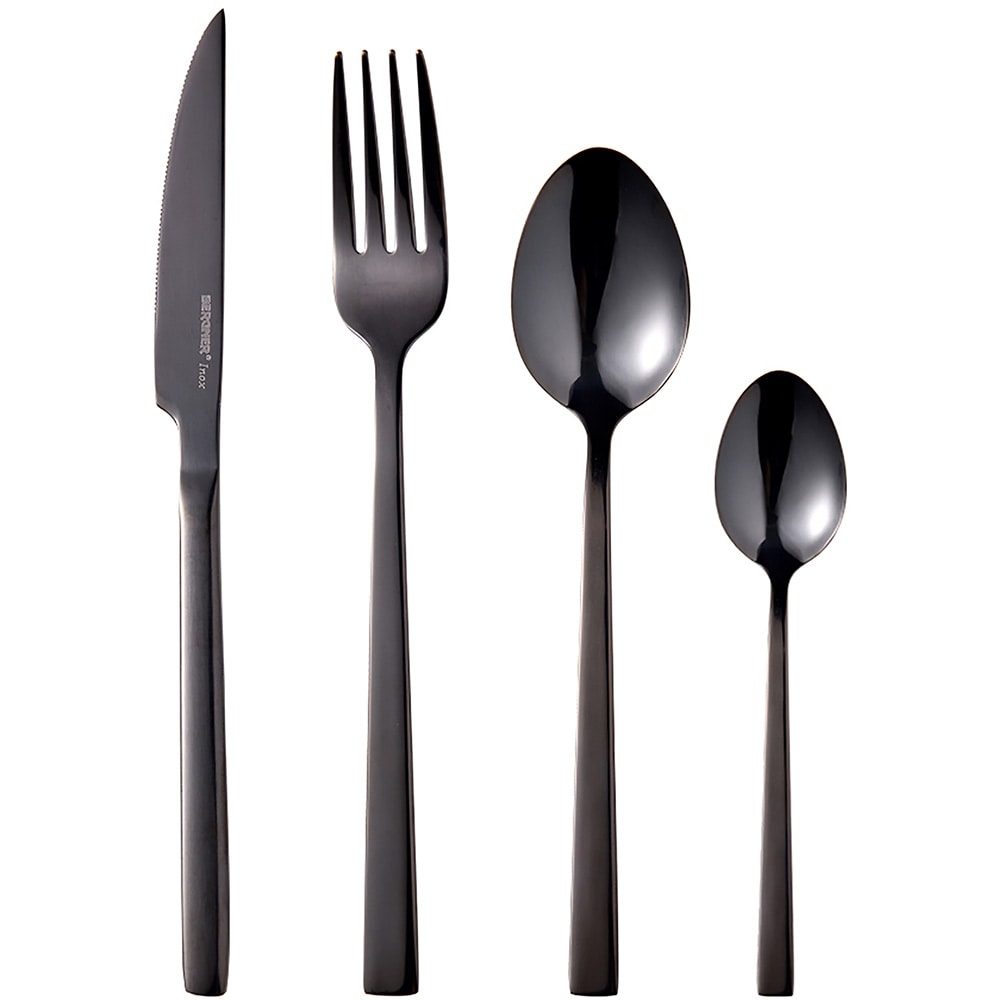 Set tacamuri BERGNER Sofia BG-45194-BK, 16 piese, inox