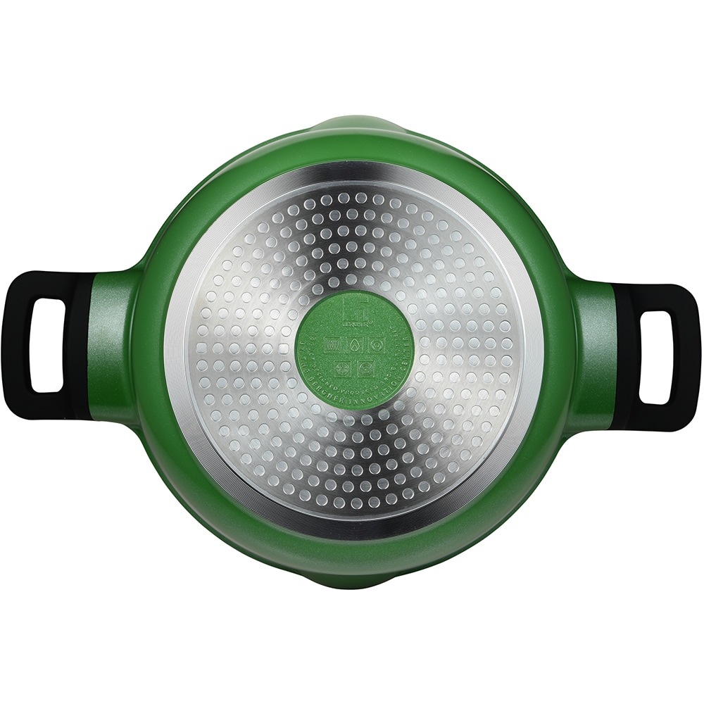 Cratita BERGNER Vibrance BG-57266-GR-RO, 5l, 24cm, aluminiu, verde