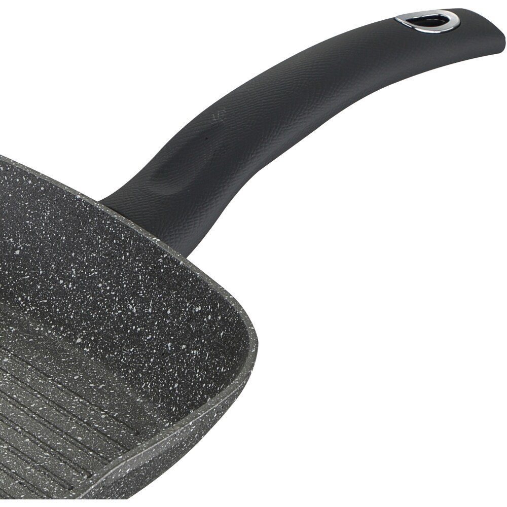 Tigaie grill BERGNER Orion BG-8520-MBG, 28 x 28 cm, aluminiu, gri