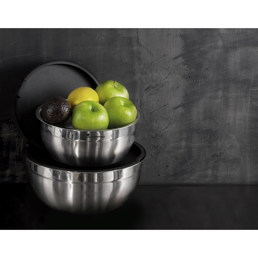 Set boluri MASTERPRO Foodies BGMP-1553, 2 piese, inox, argintiu