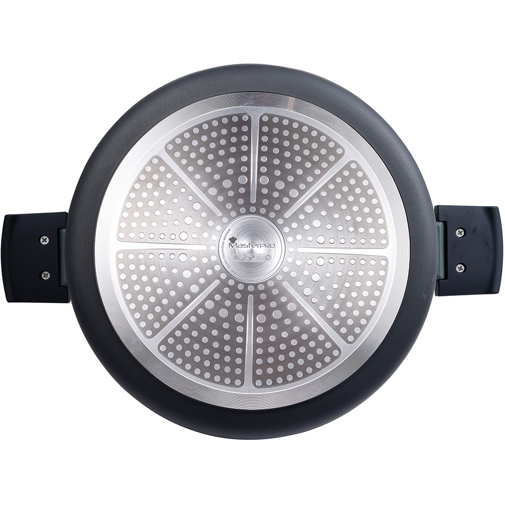 Cratita MASTERPRO Gastro Reeco BGMP-8108, 7.2l, 28cm, aluminiu, negru