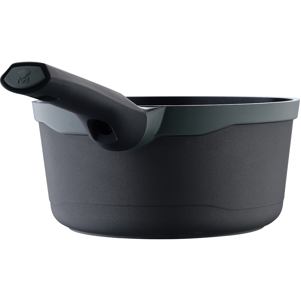 Cratita MASTERPRO Gastro Reeco BGMP-8113, 16cm, 1.3l, aluminiu, negru