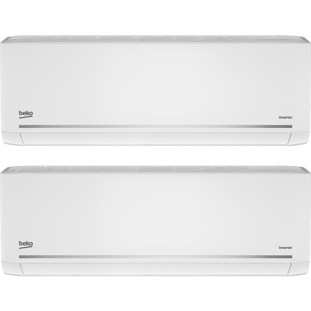 Sistem aer conditionat pentru 2 incaperi BEKO BGMPO18112BTUX2, 12000/1200 BTU, A++/A+, Unitatea externa 18000 BTU, WI-Fi, alb
