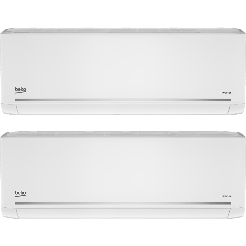 Sistem aer conditionat pentru 2 incaperi BEKO BGMPO1819BTU12BTU, 9000/1200 BTU, A++/A+, Unitatea externa 18000 BTU, WI-Fi, alb