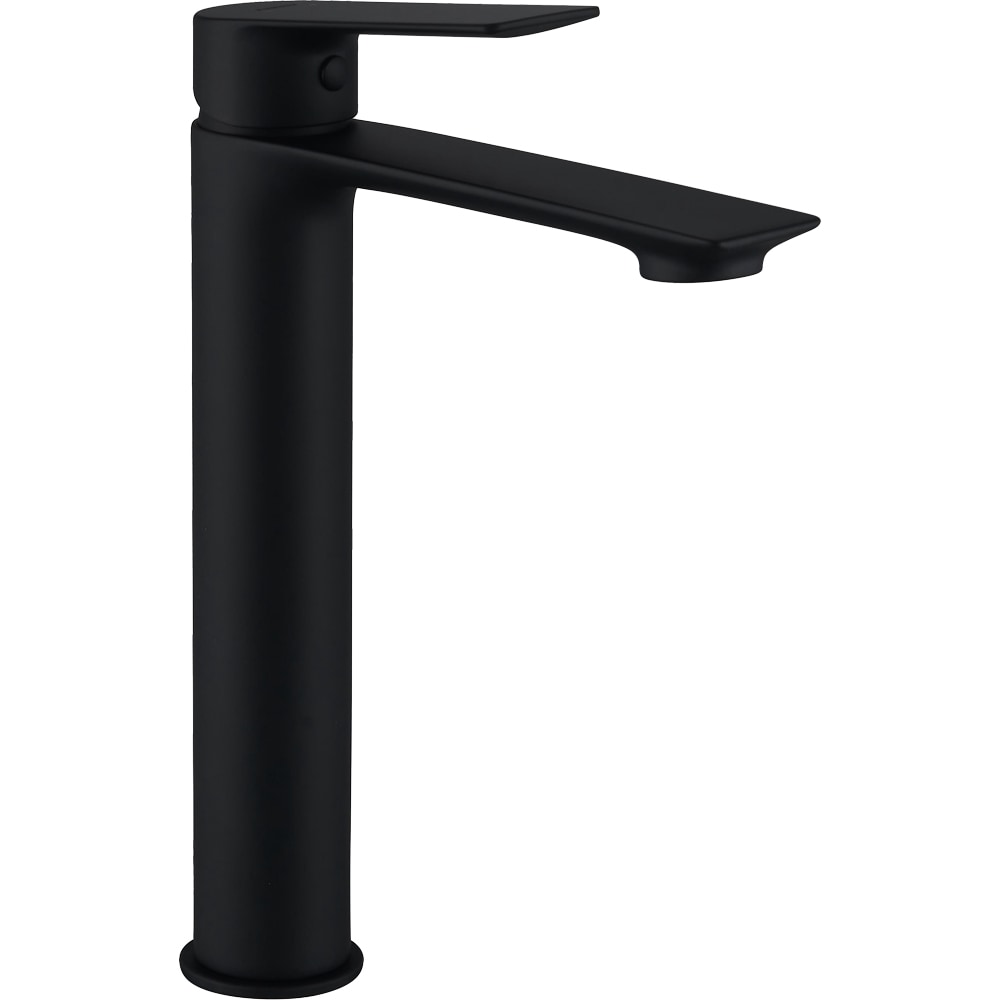 Baterie lavoar FERRO Magra BGR2LBL, pipa inalta, alama sanitara, negru