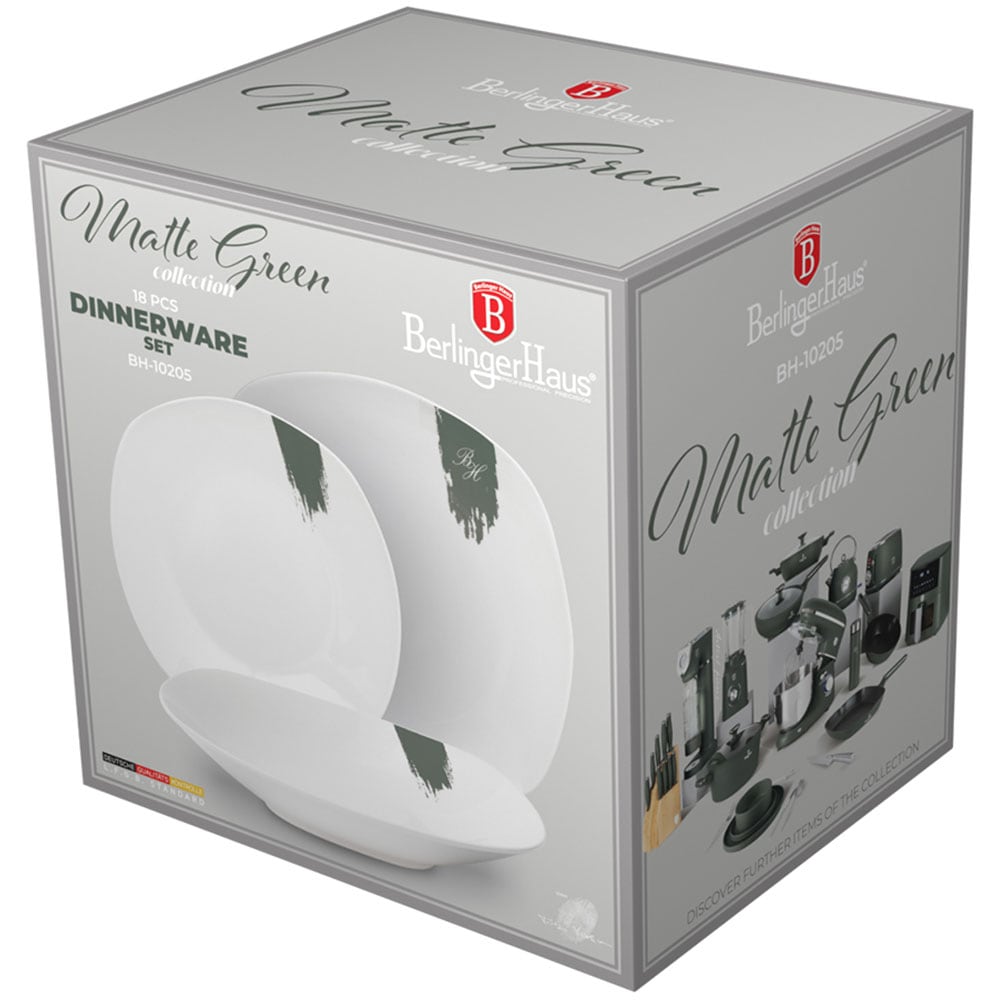 Set de masa BERLINGER HAUS BH/10205, 18 piese, portelan, alb