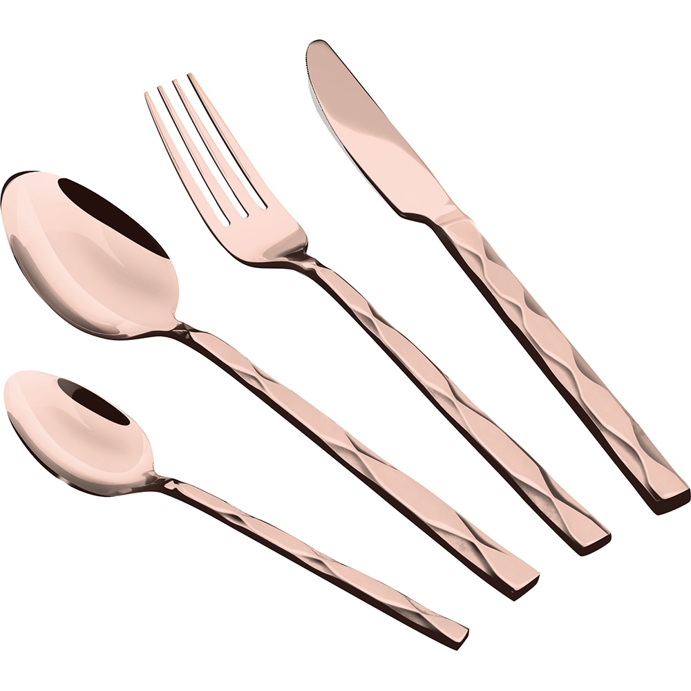 Set tacamuri BERLINGER HAUS BH/3082, 24 piese, otel, rose-gold