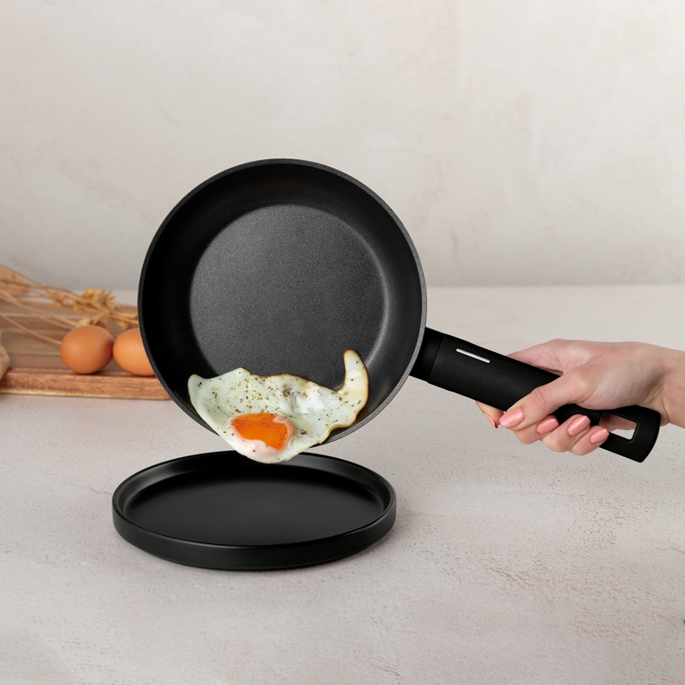 Set vase BERLINGER HAUS Matte Black BH/819N, 10 piese, 20-28cm, 1-6.4l, aluminiu, negru