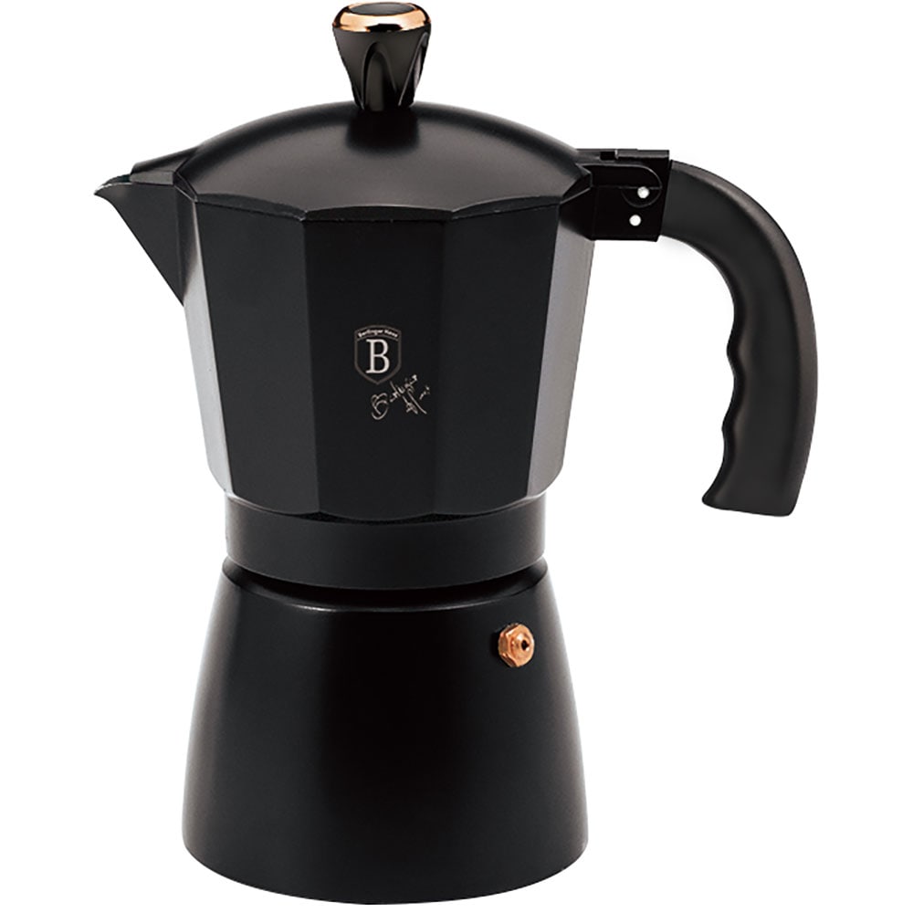 Espressor aragaz BERLINGER HAUS BH/8562N, 9 cesti, 450 ml, aluminiu, negru