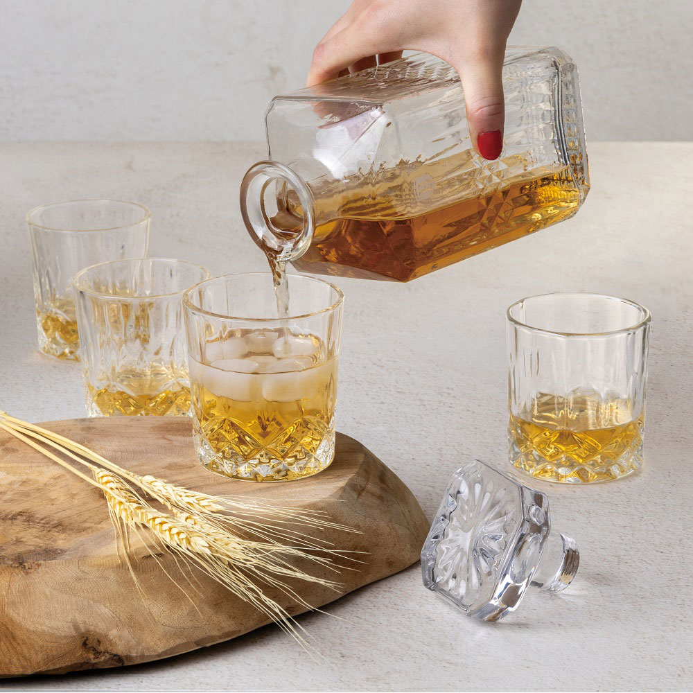 Set whisky BERLINGER HAUS BH/8657: Sticla whisky, 750 ml + Pahar whisky, 4 piese, 220 ml