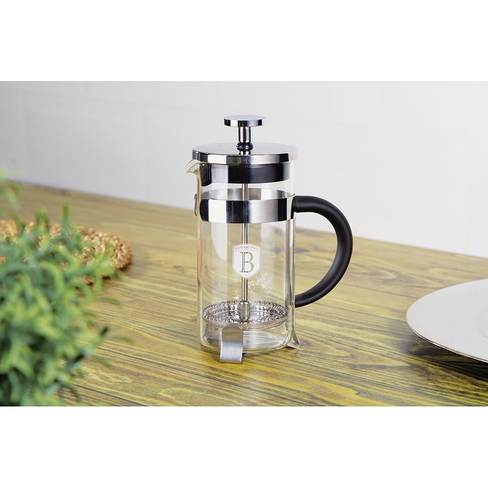 Infuzor ceai BERLINGER HAUS BH1788, 0.8l, sticla/otel inoxidabil, transparent