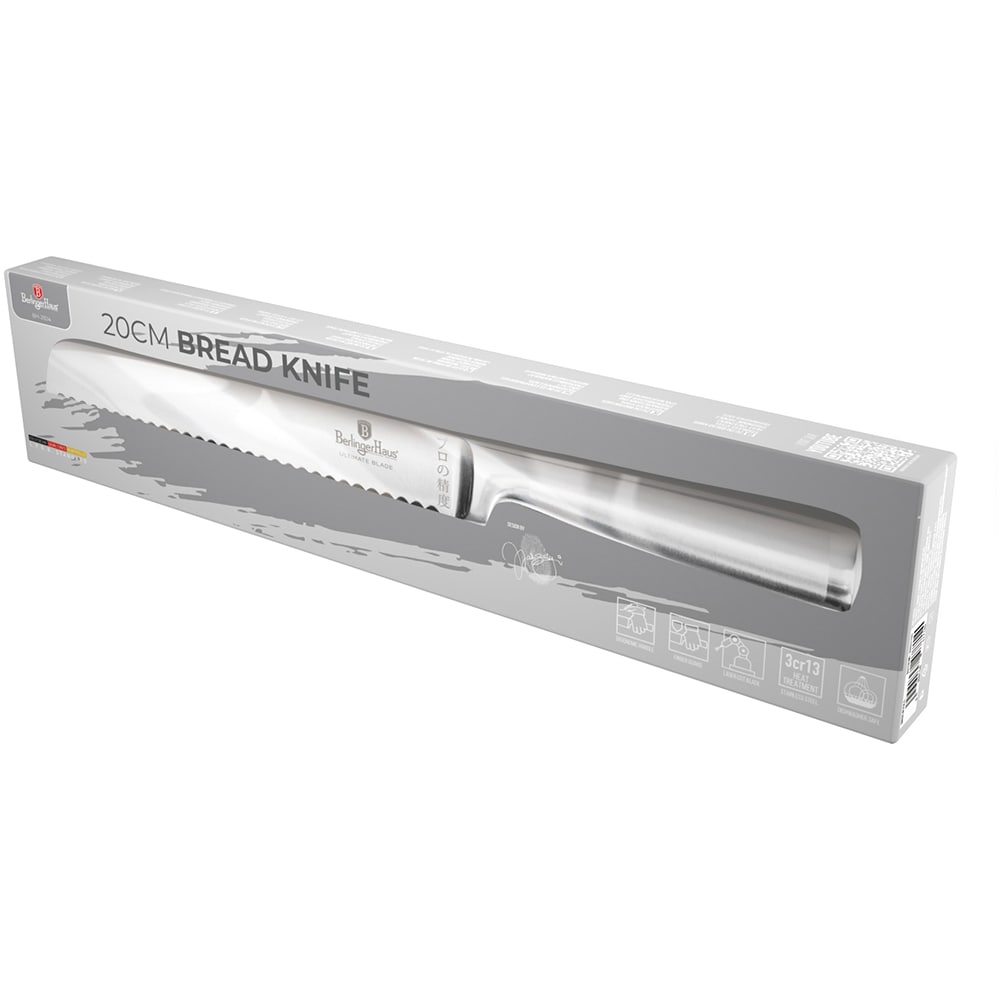 Cutit pentru paine BERLINGER HAUS BH/2824, 20cm, otel inoxidabil, argintiu