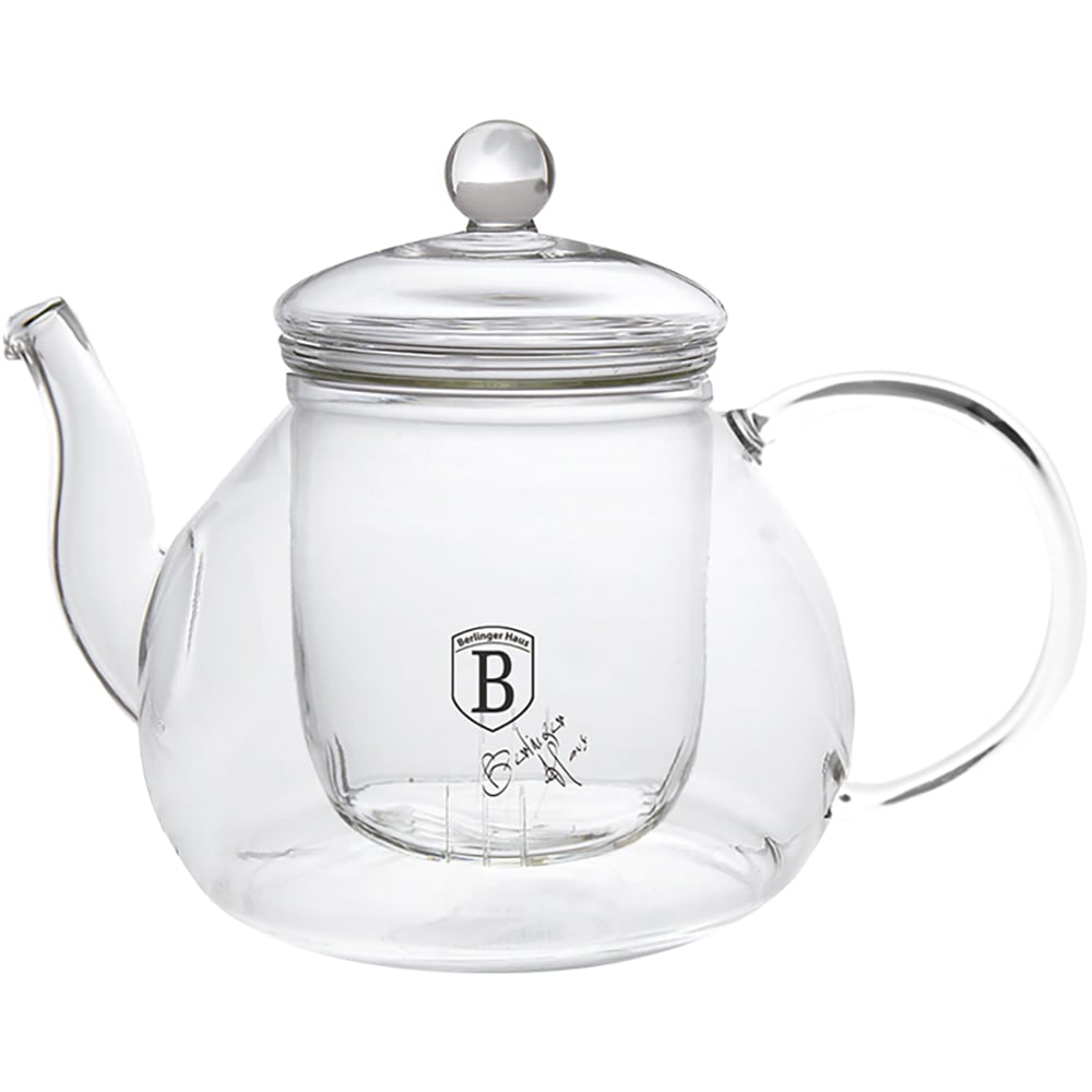 Ceainic cu filtru BERLINGER HAUS BH7828A, 1l, sticla, transparent