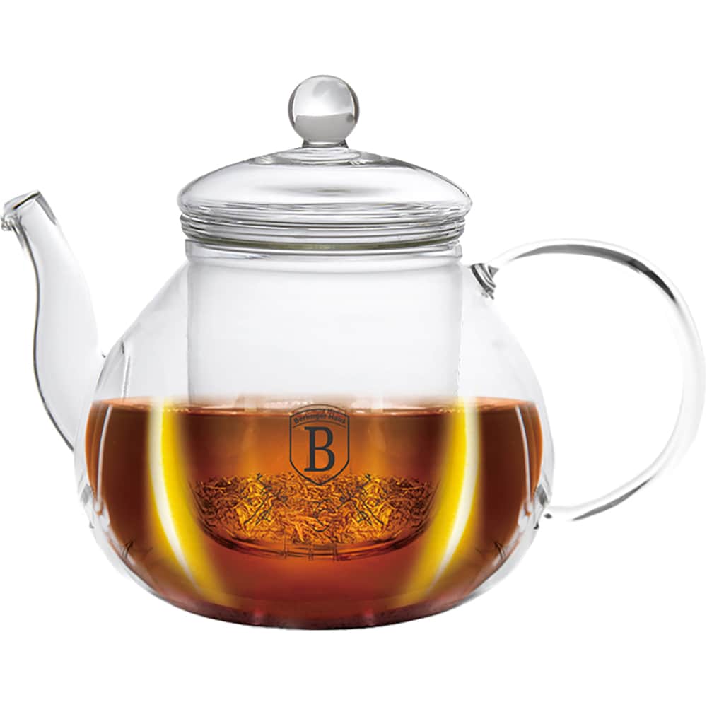 Ceainic cu filtru BERLINGER HAUS BH7828A, 1l, sticla, transparent