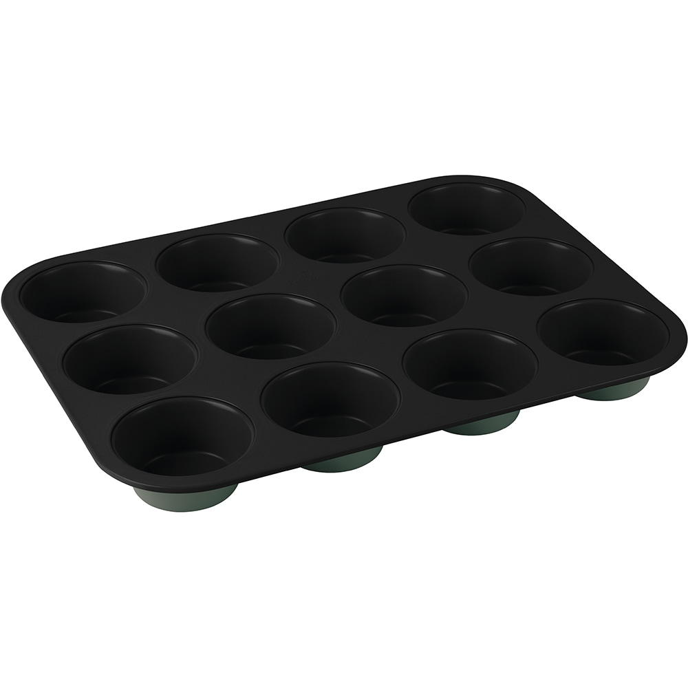 Tava briose BERLINGER HAUS BH 7946, 12 forme, 35 x 26.5 cm, otel, verde mat
