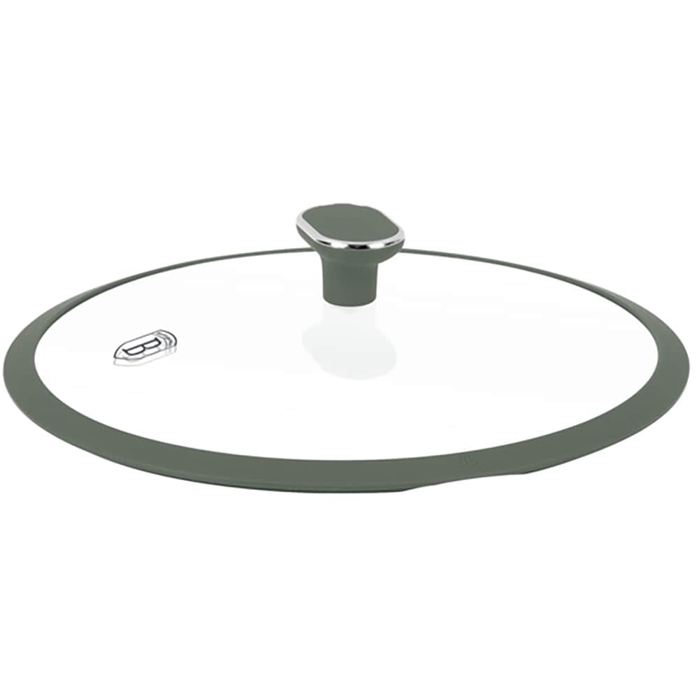 Cratita joasa cu capac BERLINGER HAUS BH 8163, 28 cm, aluminiu, verde mat