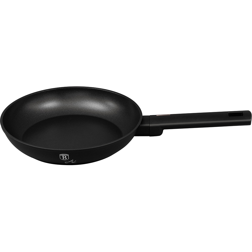 Tigaie BERLINGER HAUS BH8170 Matte Black Collection, 24cm, aluminiu, negru