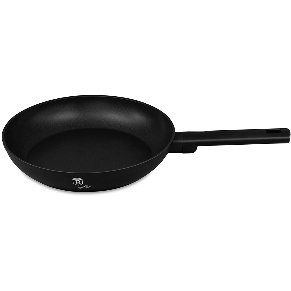 Tigaie BERLINGER HAUS BH8171 Matte Black Collection, 28cm, aluminiu, negru