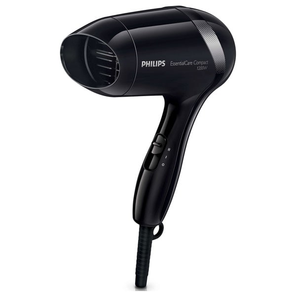 Uscator de par PHILIPS EssentialCare BHD001/00, 1200W, 2 viteze, 2 trepte temperatura, negru
