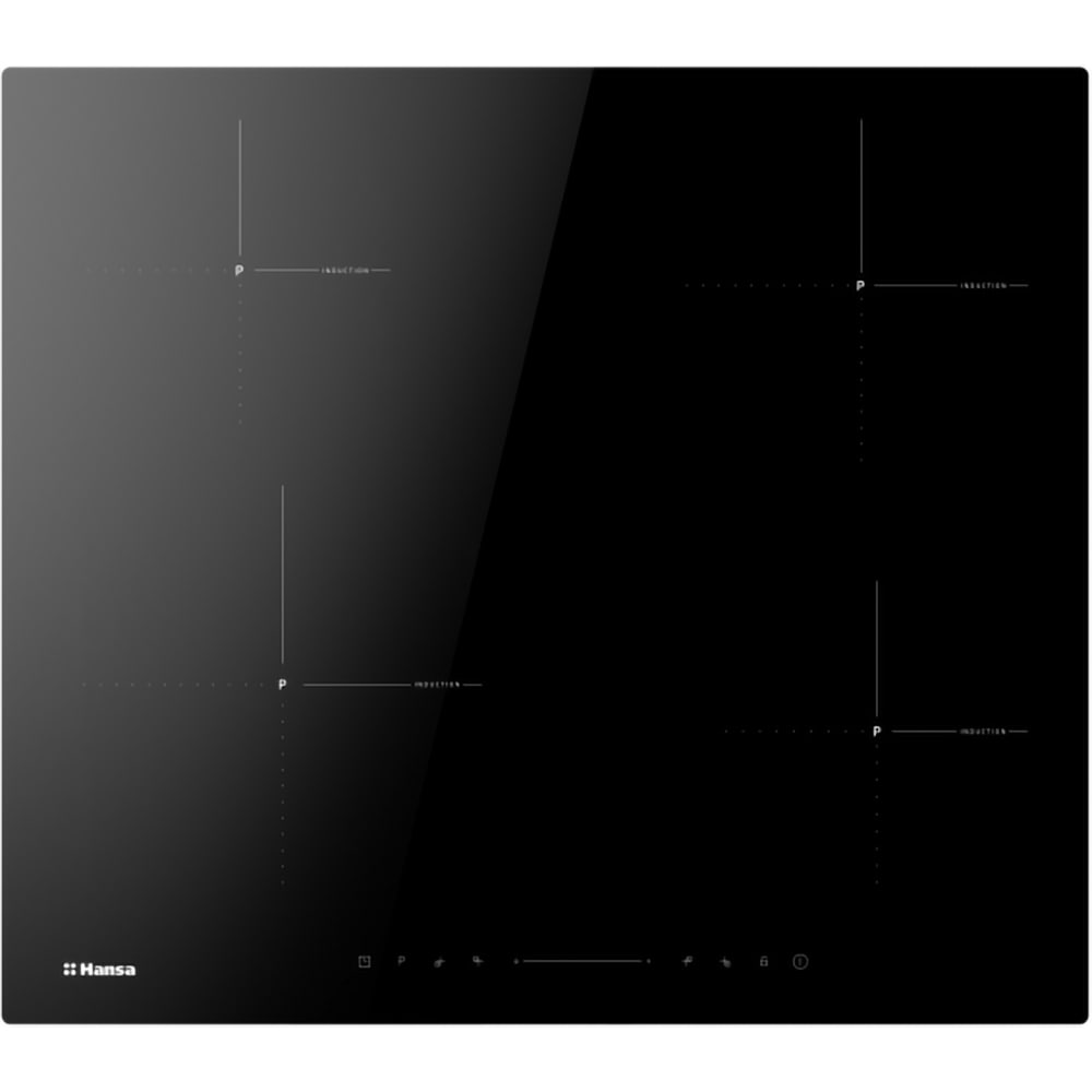 Plita incorporabila HANSA BHI68303, Inductie, 4 arzatoare, Touch control, negru