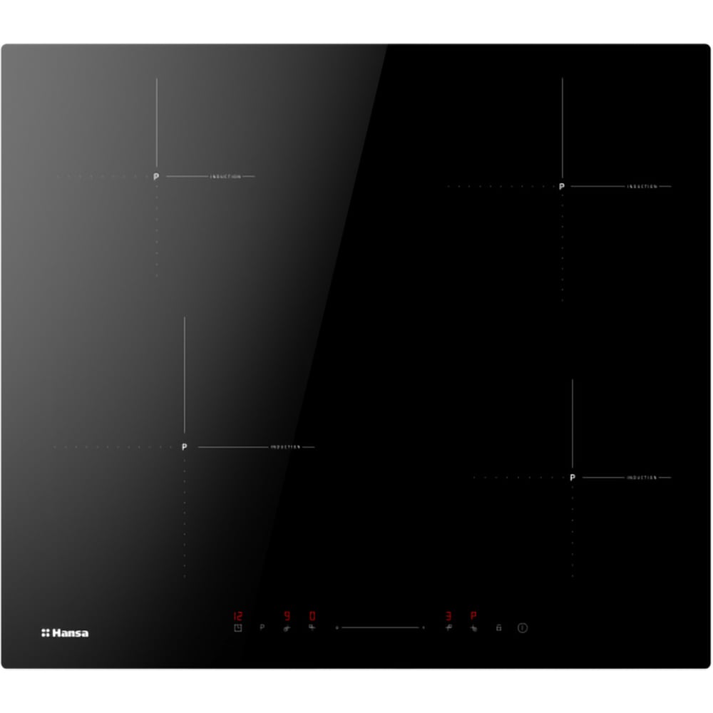 Plita incorporabila HANSA BHI68303, Inductie, 4 arzatoare, Touch control, negru