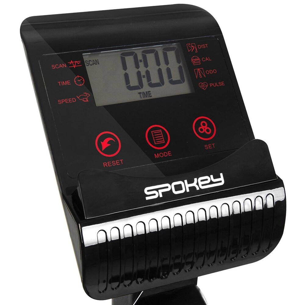 Bicicleta eliptica SPOKEY 928651, volanta 8 kg, greutate suportata 130 kg, negru