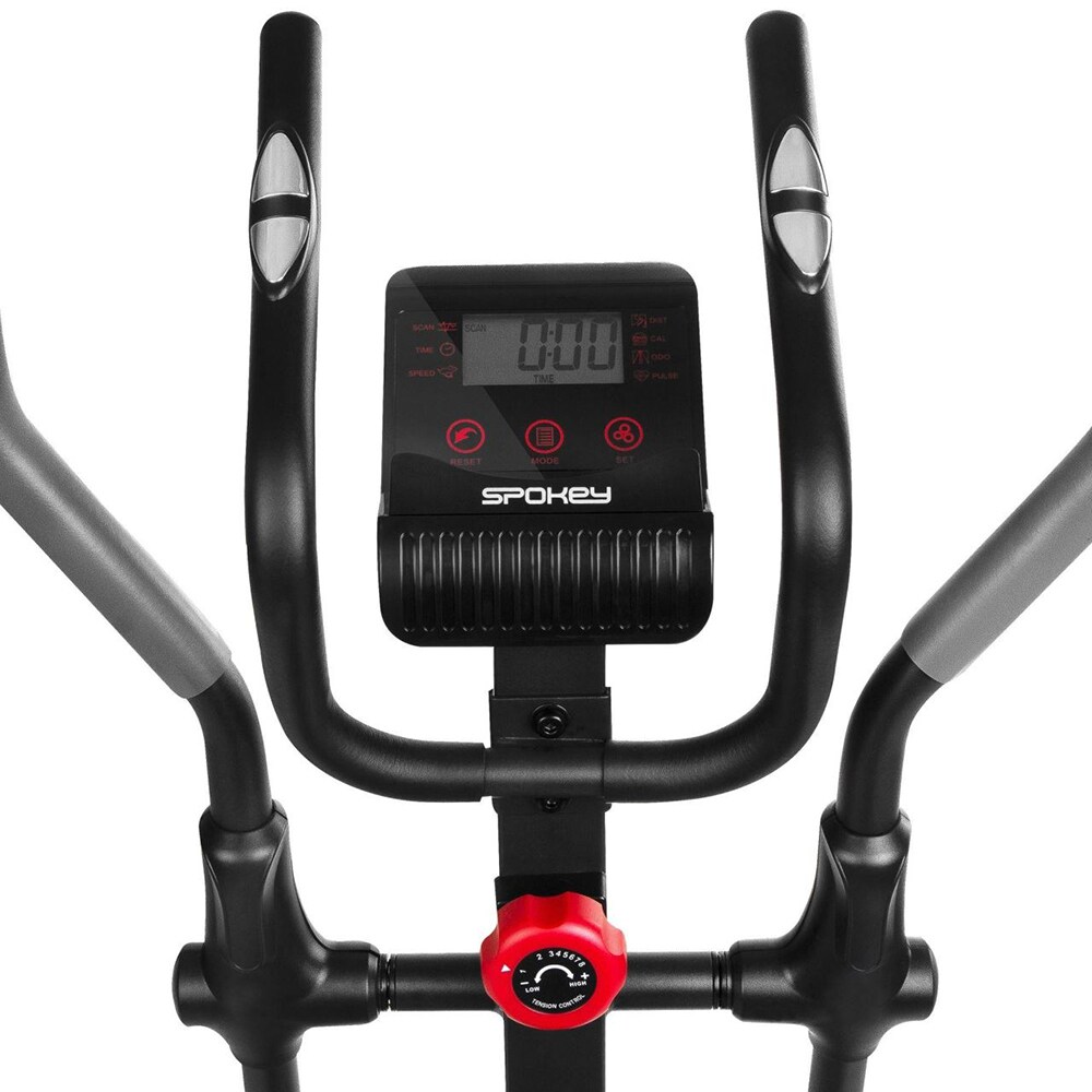 Bicicleta eliptica SPOKEY 928651, volanta 8 kg, greutate suportata 130 kg, negru