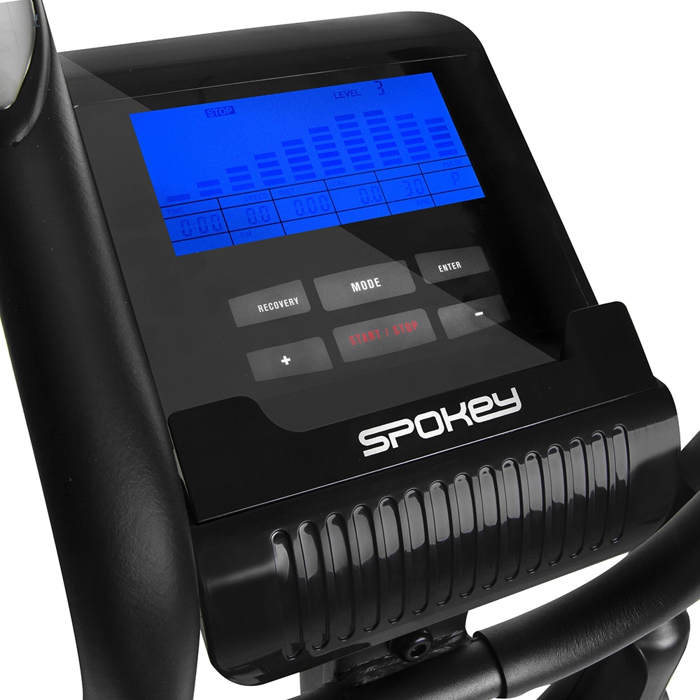Bicicleta eliptica SPOKEY 928652, volanta 10 kg, greutate suportata 130 kg, negru