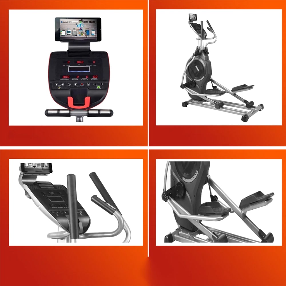 Bicicleta eliptica ATHLETIC 3000EP, volanta 8kg, greutate suportata 150kg, negru