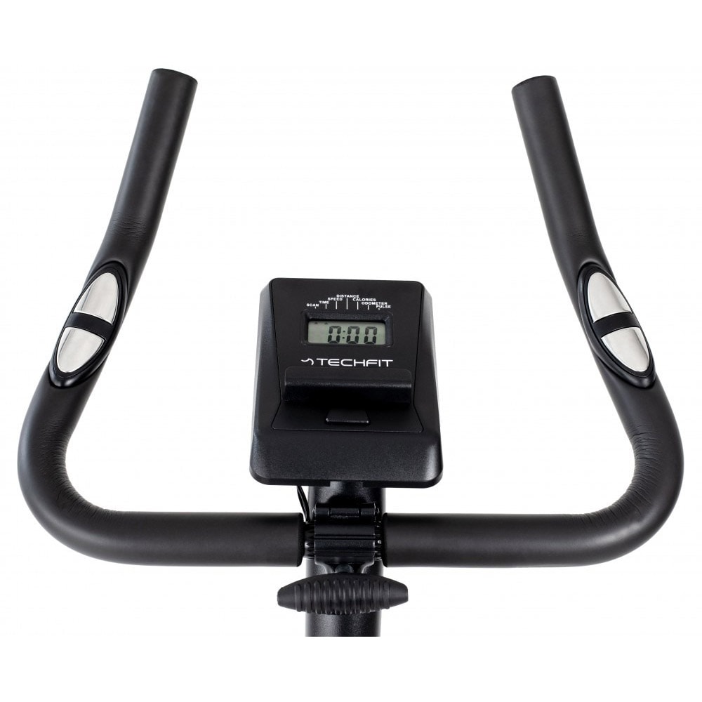 Bicicleta fitness TECHFIT B250N, volanta 4.5 kg, greutate suportata 110 kg, negru